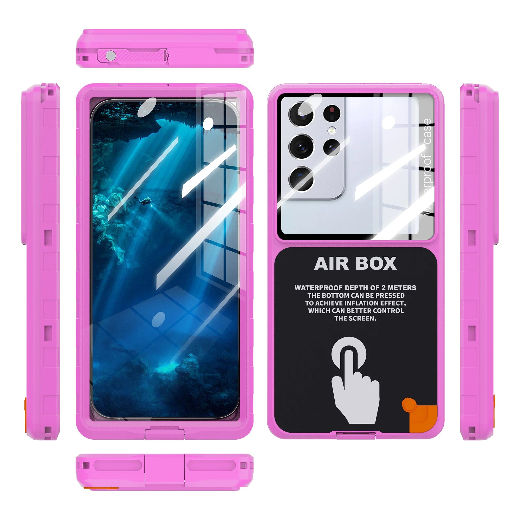 IP68 Waterproof Phone Case — Universal Fit, Underwater Touch Screen
