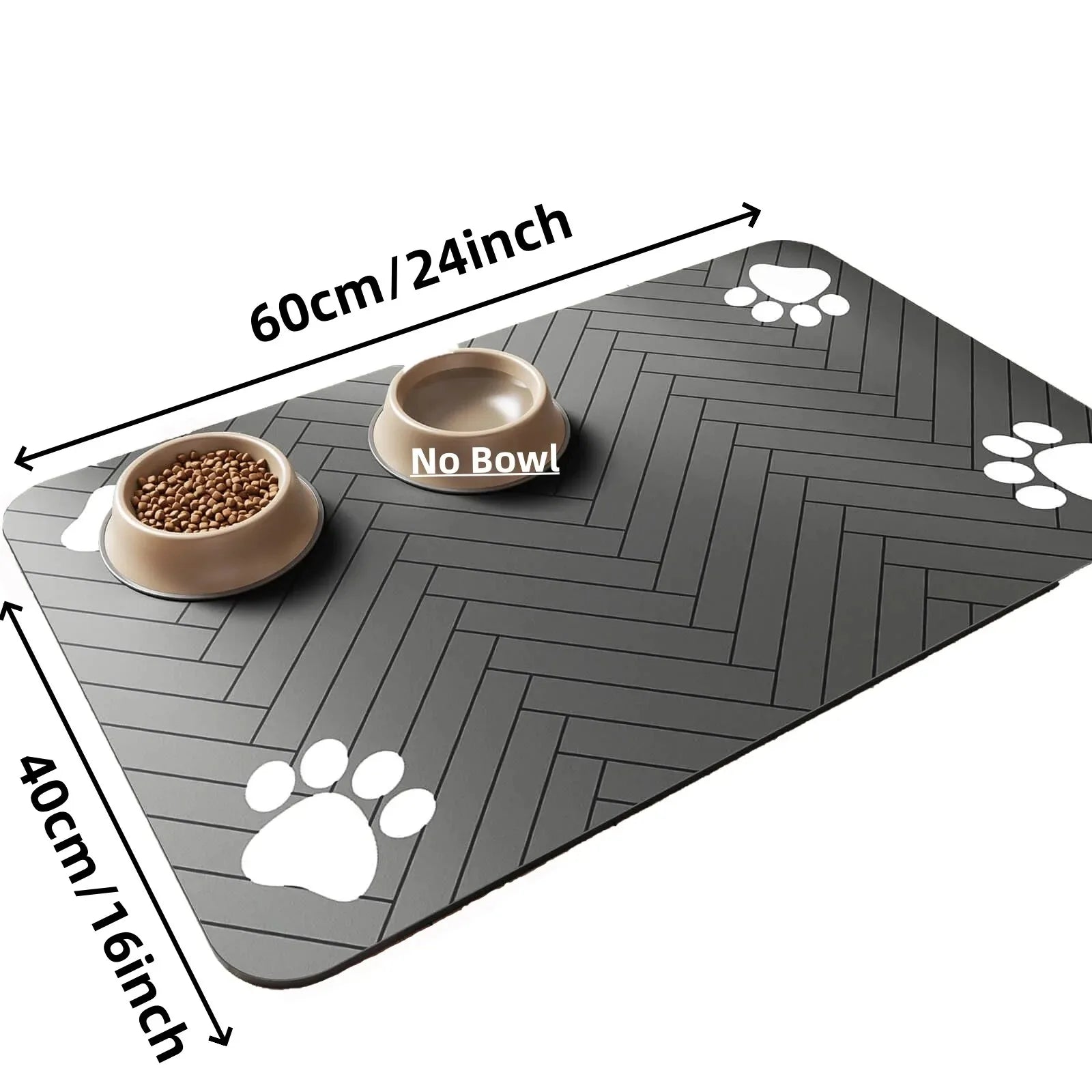 Pet Feeding Mat — Absorbent, Anti-Slip & Waterproof Placemat for Dogs & Cats