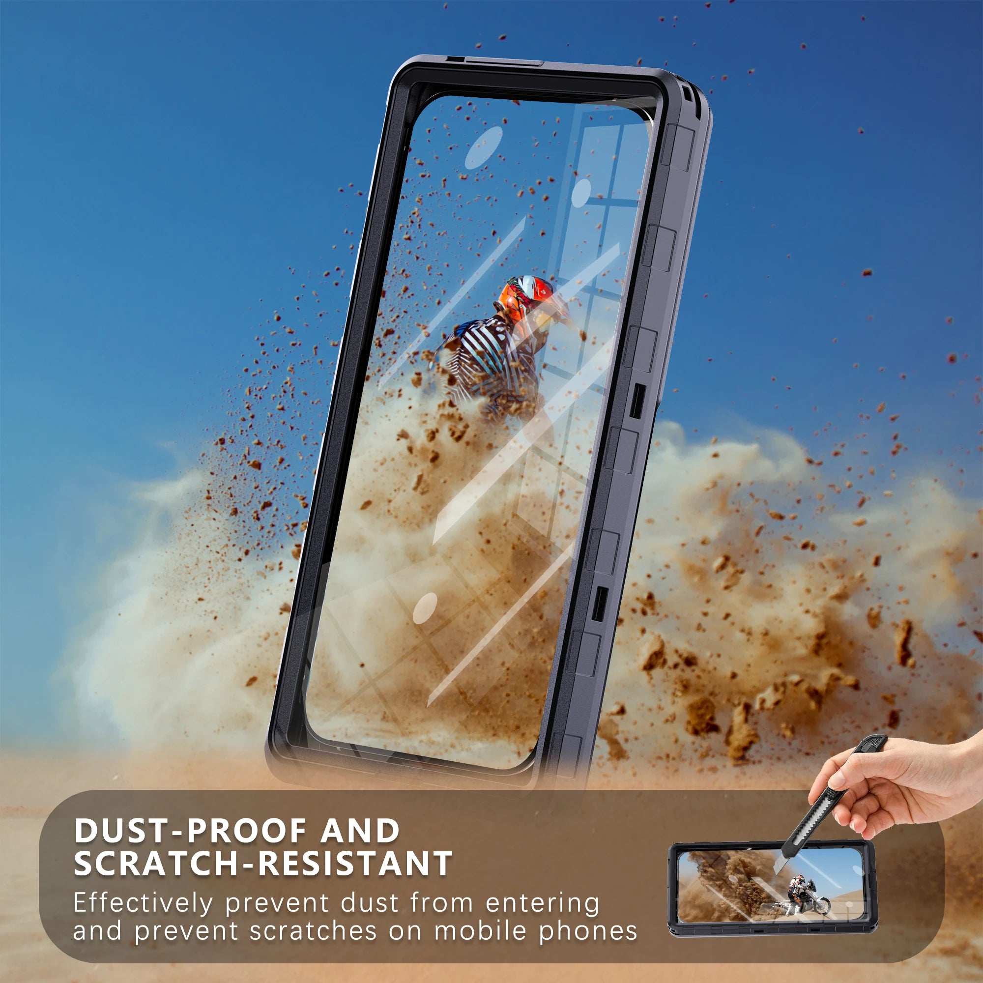 IP68 Waterproof Phone Case — Universal Fit, Underwater Touch Screen