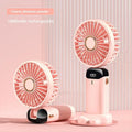 Portable Neck & Handheld Fan with Phone Stand — USB Rechargeable, 5 Speeds
