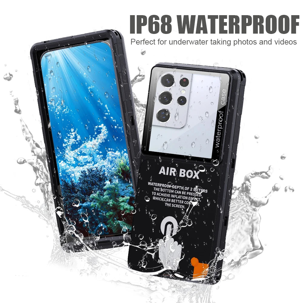IP68 Waterproof Phone Case — Universal Fit, Underwater Touch Screen