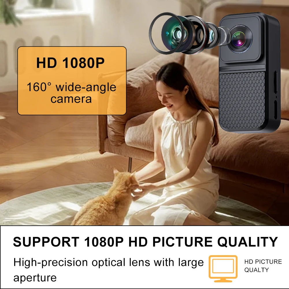 Pet Collar Camera — HD 1080P, 160° Wide Angle, Fits Cats & Dogs | BORME X6