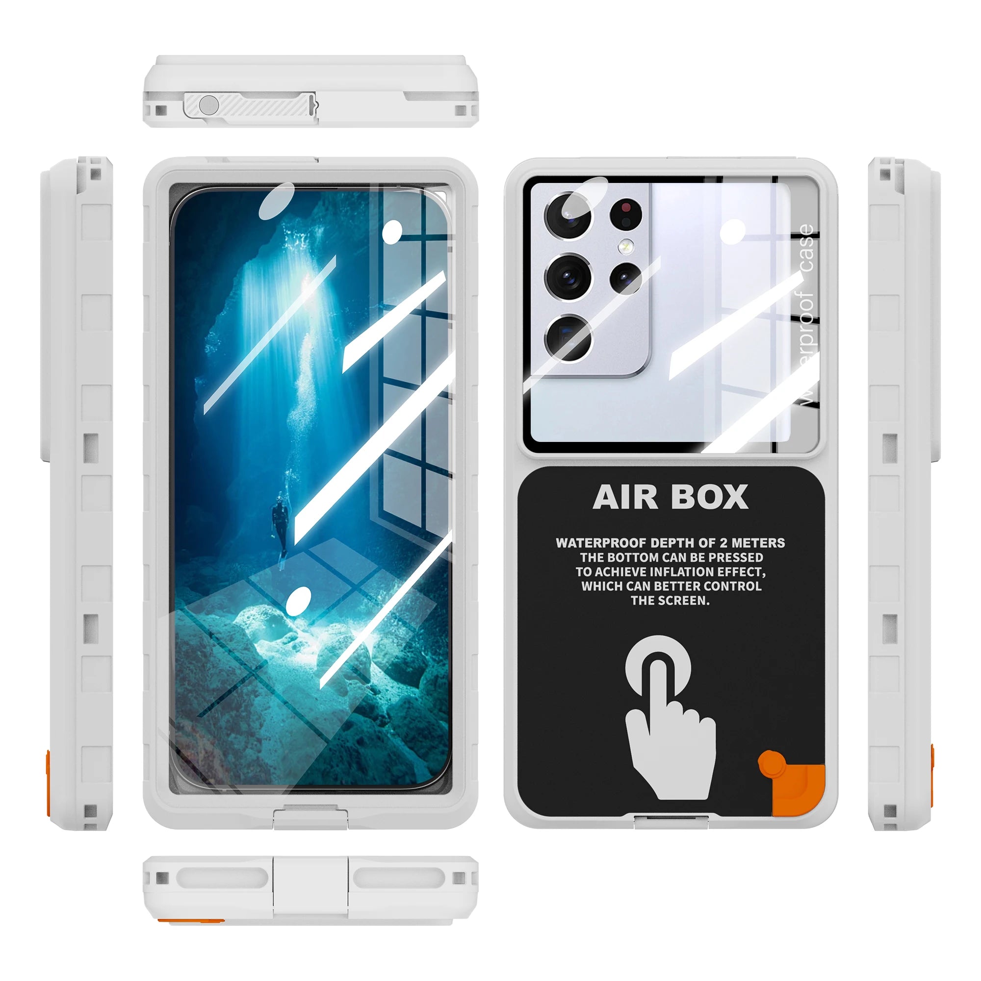IP68 Waterproof Phone Case — Universal Fit, Underwater Touch Screen